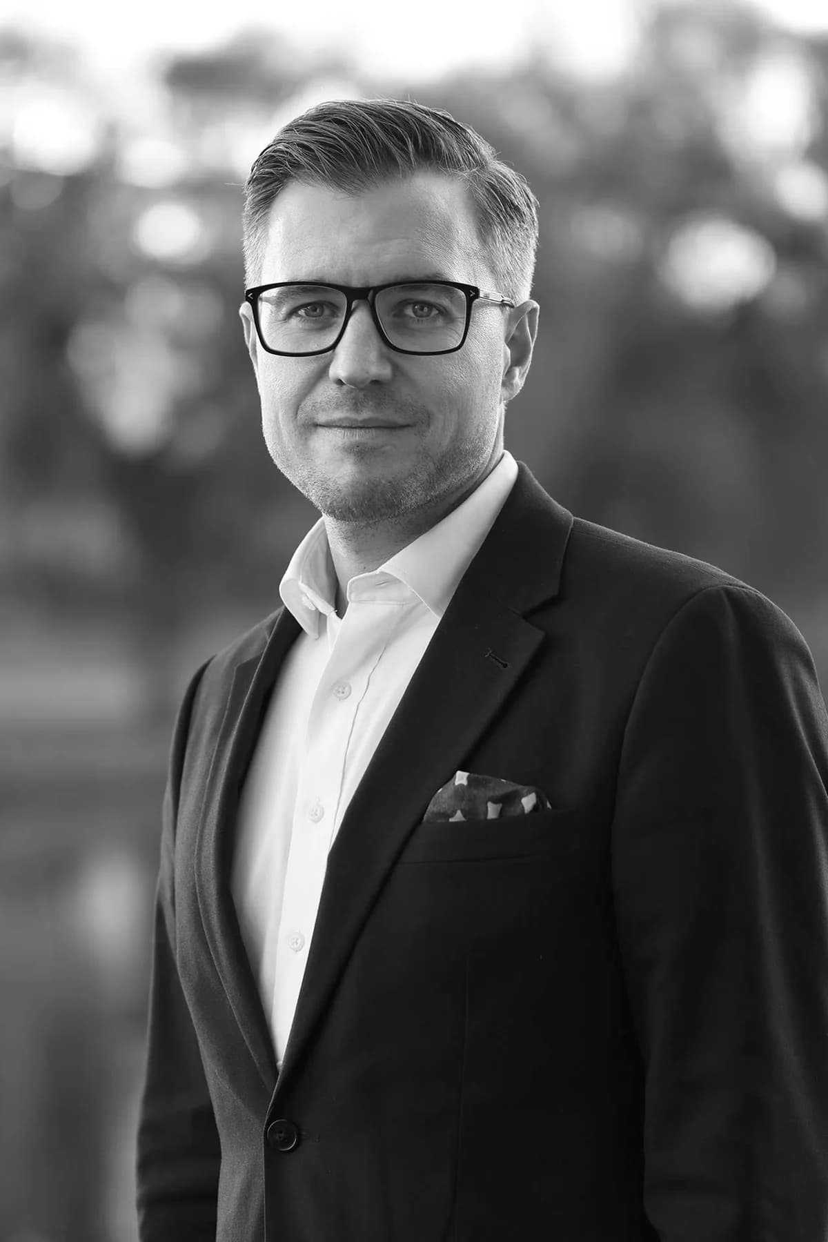Porträtt av Gustav Ahlbäck